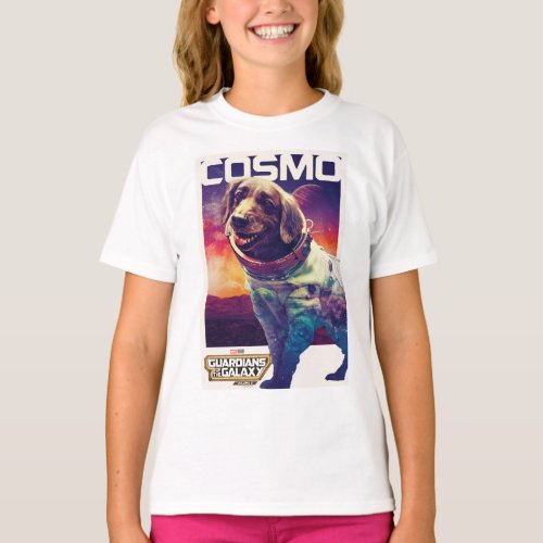 Guardians of the Galaxy Cosmo Character Poster T_Shirt