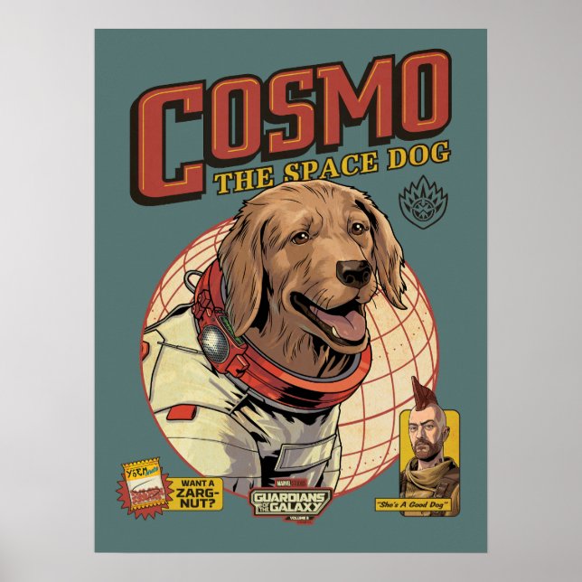 Guardians of the Galaxy Cosmo The Space Dog Poster (Front)