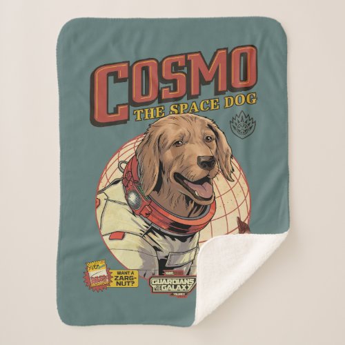 Guardians of the Galaxy Cosmo The Space Dog Sherpa Blanket