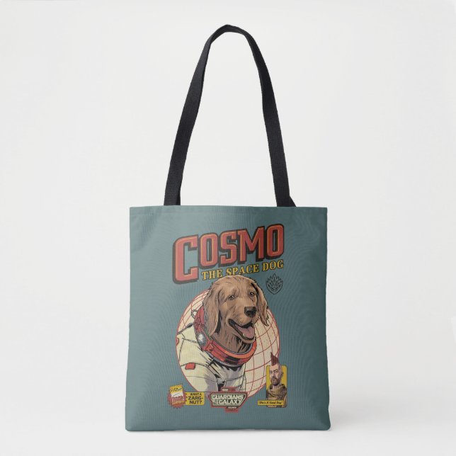 Guardians of the Galaxy Cosmo The Space Dog Tote Bag (Front)