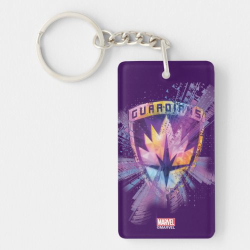 Guardians of the Galaxy  Crest Neon Burst Keychain