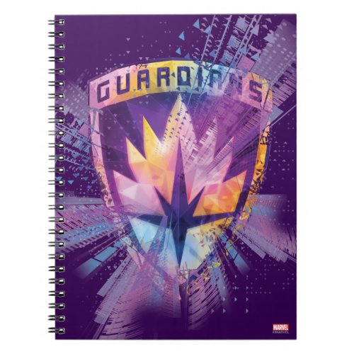 Guardians of the Galaxy  Crest Neon Burst Notebook