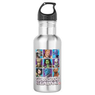Guardians of the Galaxy   Crew Grid Stainless Steel Water Bottle