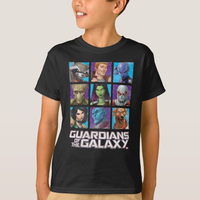 Guardians of the Galaxy | Crew Grid T-Shirt (Front)
