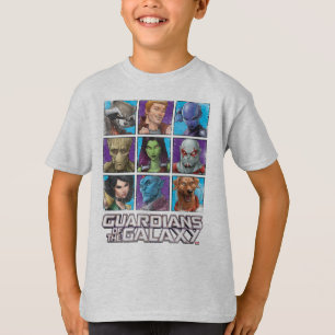 Guardians of the Galaxy   Crew Grid T-Shirt
