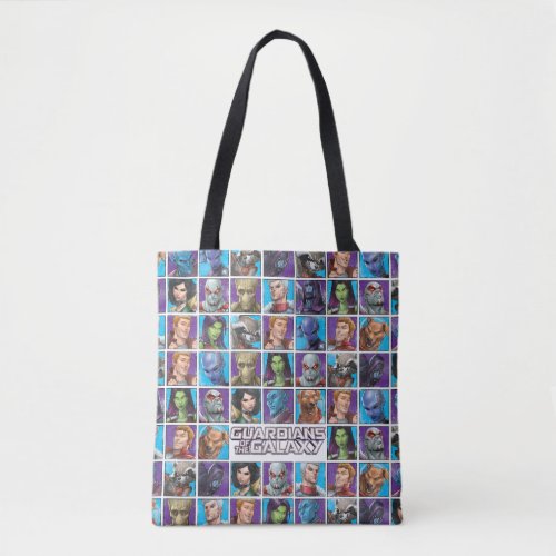 Guardians of the Galaxy  Crew Grid Tote Bag