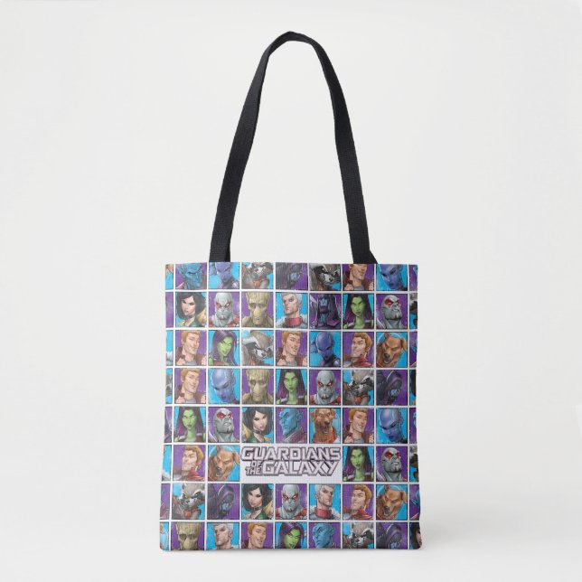 Guardians of the Galaxy | Crew Grid Tote Bag (Front)