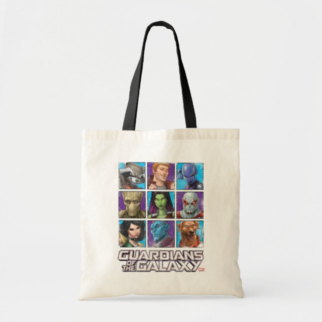 Guardians of the Galaxy | Crew Grid Tote Bag (Front)