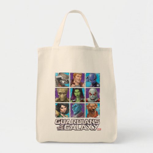 Guardians of the Galaxy  Crew Grid Tote Bag