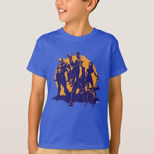 Guardians of the Galaxy  Crew Paint Silhouette T_Shirt