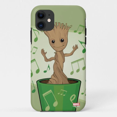 Guardians of the Galaxy  Dancing Baby Groot iPhone 11 Case