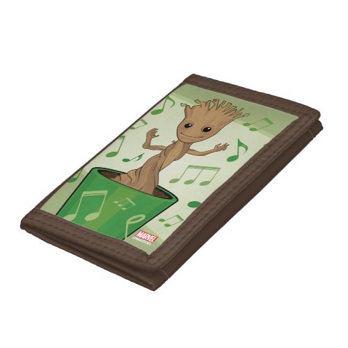 Guardians of the Galaxy  Dancing Baby Groot Tri_fold Wallet