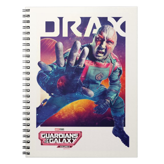Guardians of the Galaxy Drax Character Poster Notebook (Front)