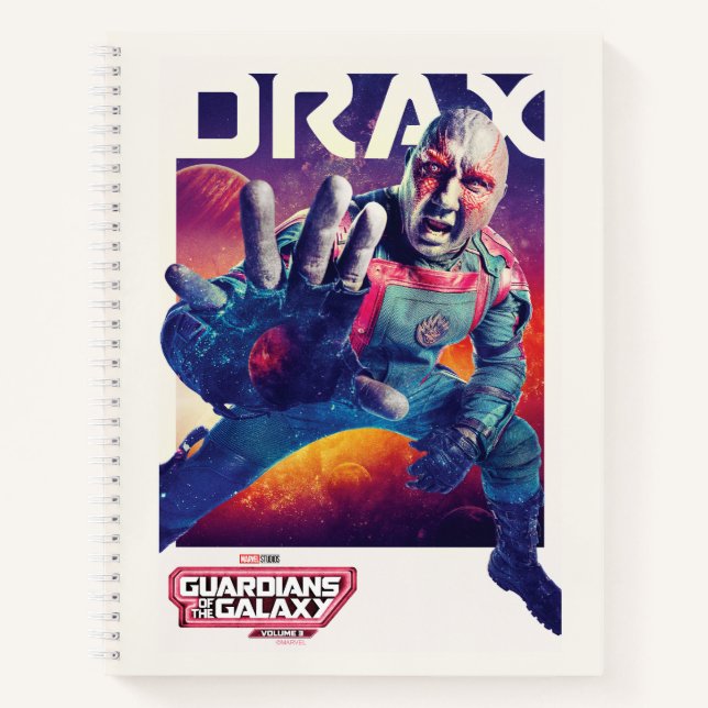 Guardians of the Galaxy Drax Character Poster Notebook (Front)