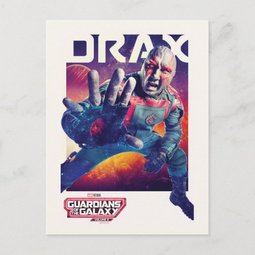 Guardians of the Galaxy Drax Character Poster Postcard
