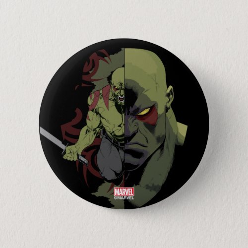 Guardians of the Galaxy  Drax Close_Up Graphic Pinback Button