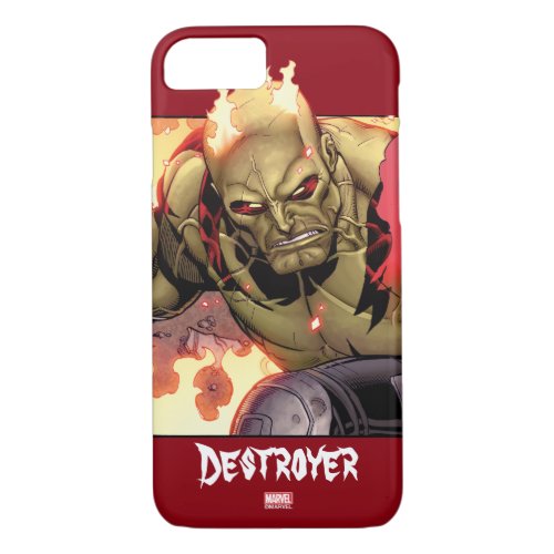 Guardians of the Galaxy  Drax In Flames iPhone 87 Case