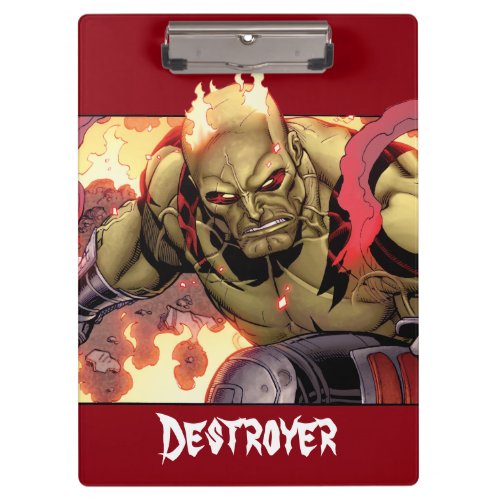 Guardians of the Galaxy  Drax In Flames Clipboard