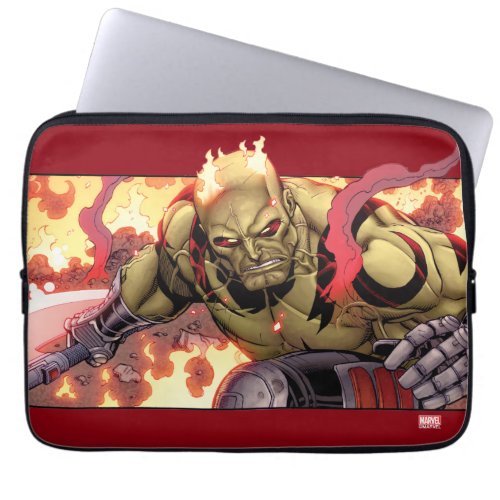 Guardians of the Galaxy  Drax In Flames Laptop Sleeve