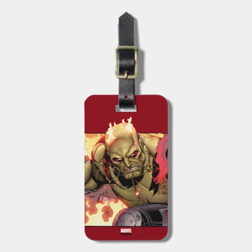 Guardians of the Galaxy  Drax In Flames Luggage Tag