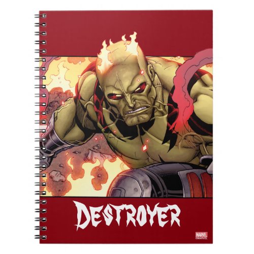 Guardians of the Galaxy  Drax In Flames Notebook