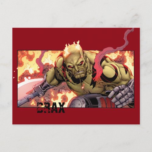 Guardians of the Galaxy  Drax In Flames Postcard