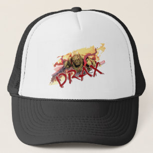 Guardians of the Galaxy   Drax In Flames Trucker Hat
