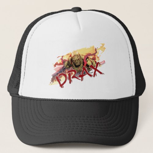 Guardians of the Galaxy  Drax In Flames Trucker Hat