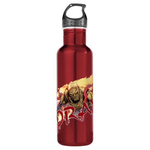 Guardians of the Galaxy  Drax In Flames Water Bottle