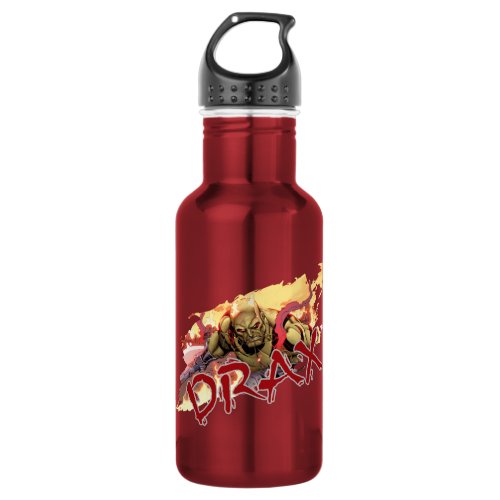 Guardians of the Galaxy  Drax In Flames Water Bottle