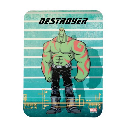 Guardians of the Galaxy  Drax Mugshot Magnet