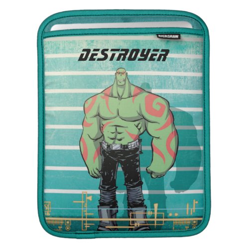 Guardians of the Galaxy  Drax Mugshot Sleeve For iPads