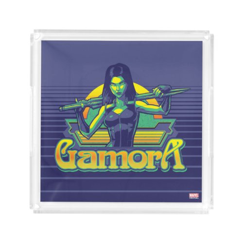 Guardians of the Galaxy  Gamora Cartoon Badge Acrylic Tray