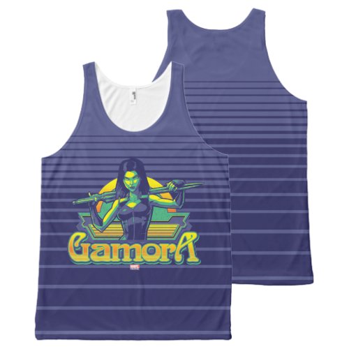 Guardians of the Galaxy  Gamora Cartoon Badge All_Over_Print Tank Top