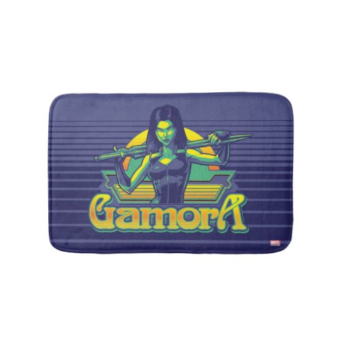 Guardians of the Galaxy  Gamora Cartoon Badge Bath Mat