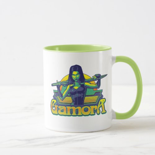 Guardians of the Galaxy  Gamora Cartoon Badge Mug