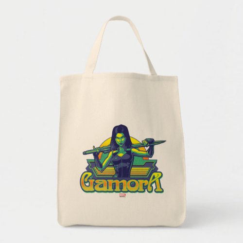 Guardians of the Galaxy  Gamora Cartoon Badge Tote Bag