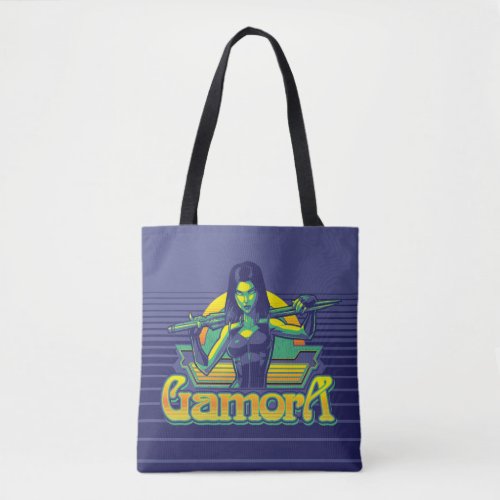Guardians of the Galaxy  Gamora Cartoon Badge Tote Bag