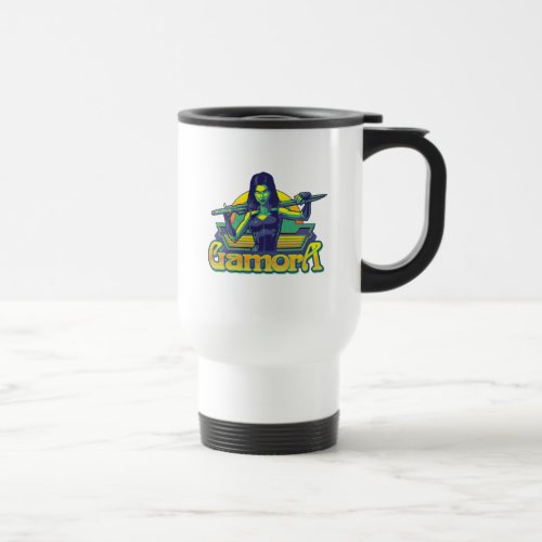 Guardians of the Galaxy  Gamora Cartoon Badge Travel Mug