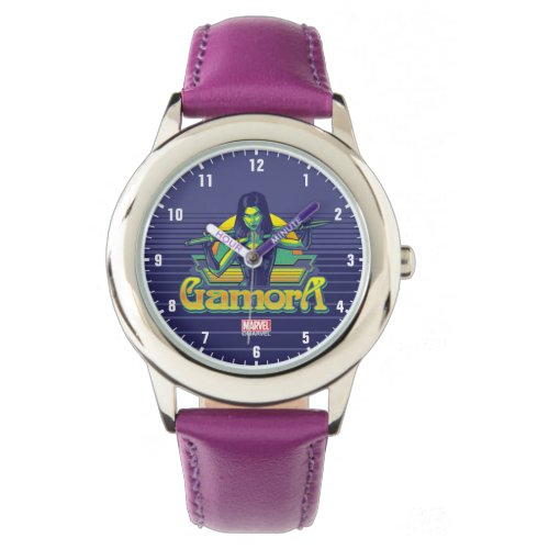 Guardians of the Galaxy  Gamora Cartoon Badge Watch