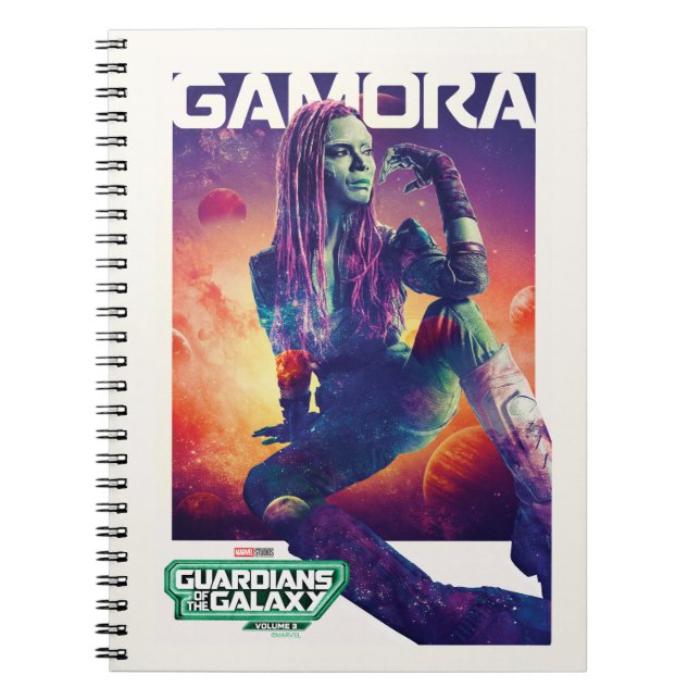 Guardians of the Galaxy Gamora Character Poster Notebook (Front)