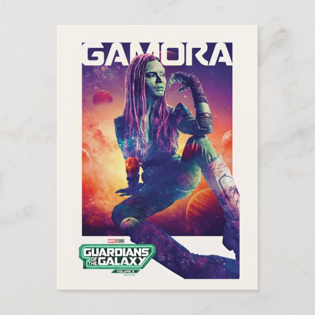 Guardians of the Galaxy Gamora Character Poster Postcard (Front)