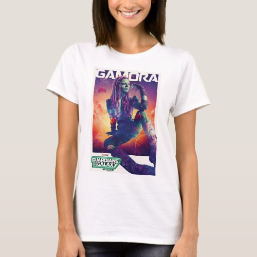 Guardians of the Galaxy Gamora Character Poster T_Shirt