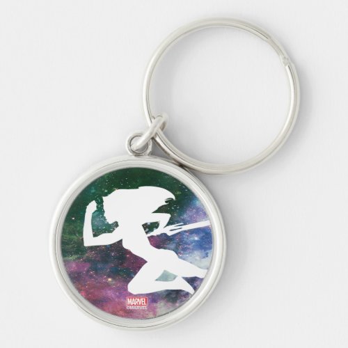 Guardians of the Galaxy  Gamora Galaxy Cutout Keychain