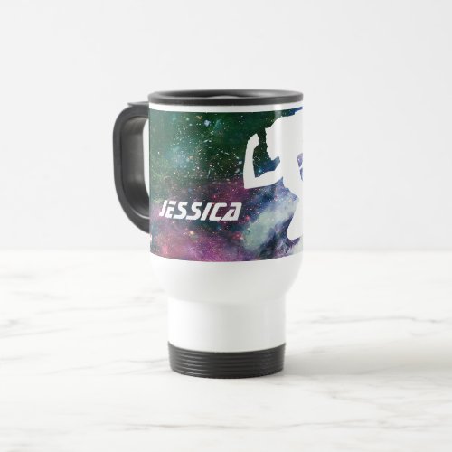 Guardians of the Galaxy  Gamora Galaxy Cutout Travel Mug