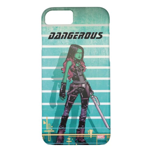 Guardians of the Galaxy  Gamora Mugshot iPhone 87 Case