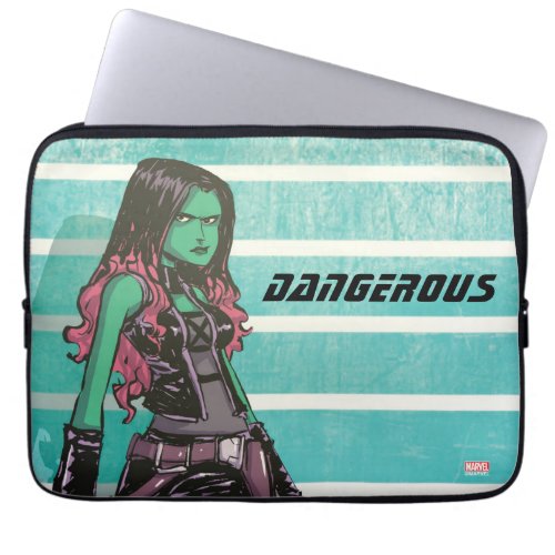 Guardians of the Galaxy  Gamora Mugshot Laptop Sleeve