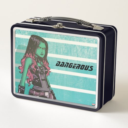 Guardians of the Galaxy  Gamora Mugshot Metal Lunch Box