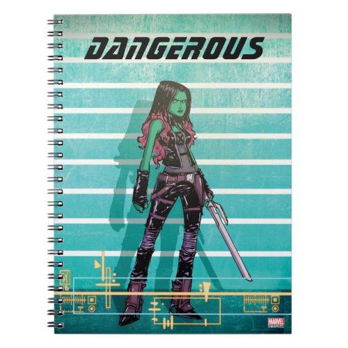 Guardians of the Galaxy  Gamora Mugshot Notebook