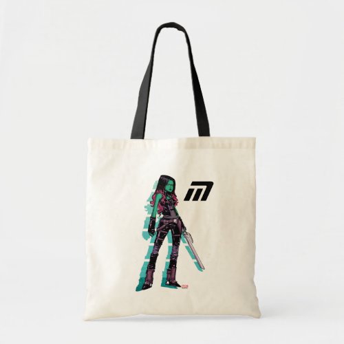 Guardians of the Galaxy  Gamora Mugshot Tote Bag